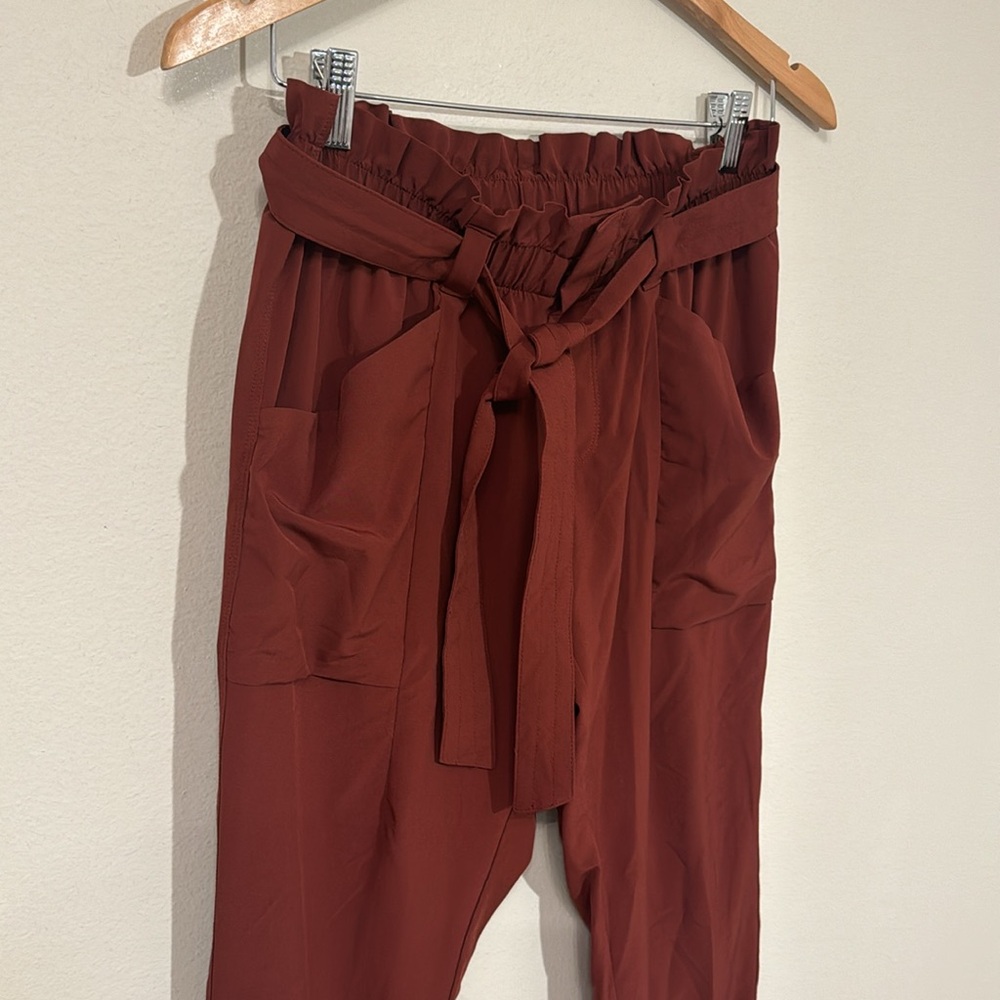 ATHLETA Skyline Pants Rust With Pockets Size 6 Great Condition! - Picture 4 of 8